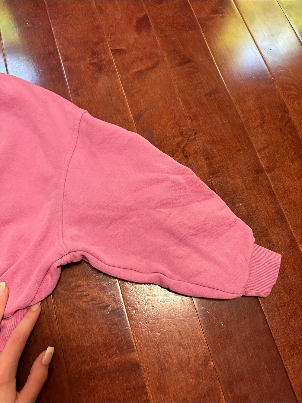Nike Pink Cropped Sweatshirt Size Small